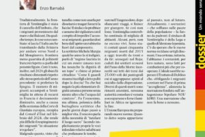 Frontiere - Quando il confine è un limite: Ventimiglia di Enzo Barnabà - Luglio 2026 - Mosaico di Pace
