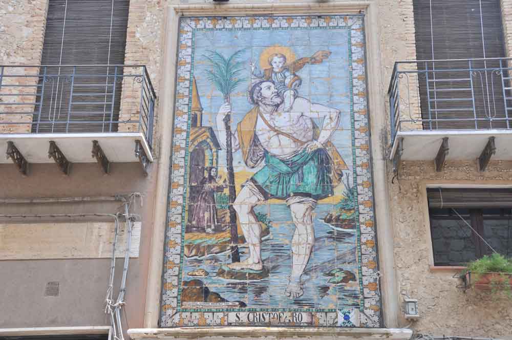 Quadro raffigurante San Cristoforo, Patrono di Valguarnera