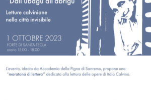 Sanremo, “dall’ubagu all’abrigu”: letture calviniane nella città invisibile